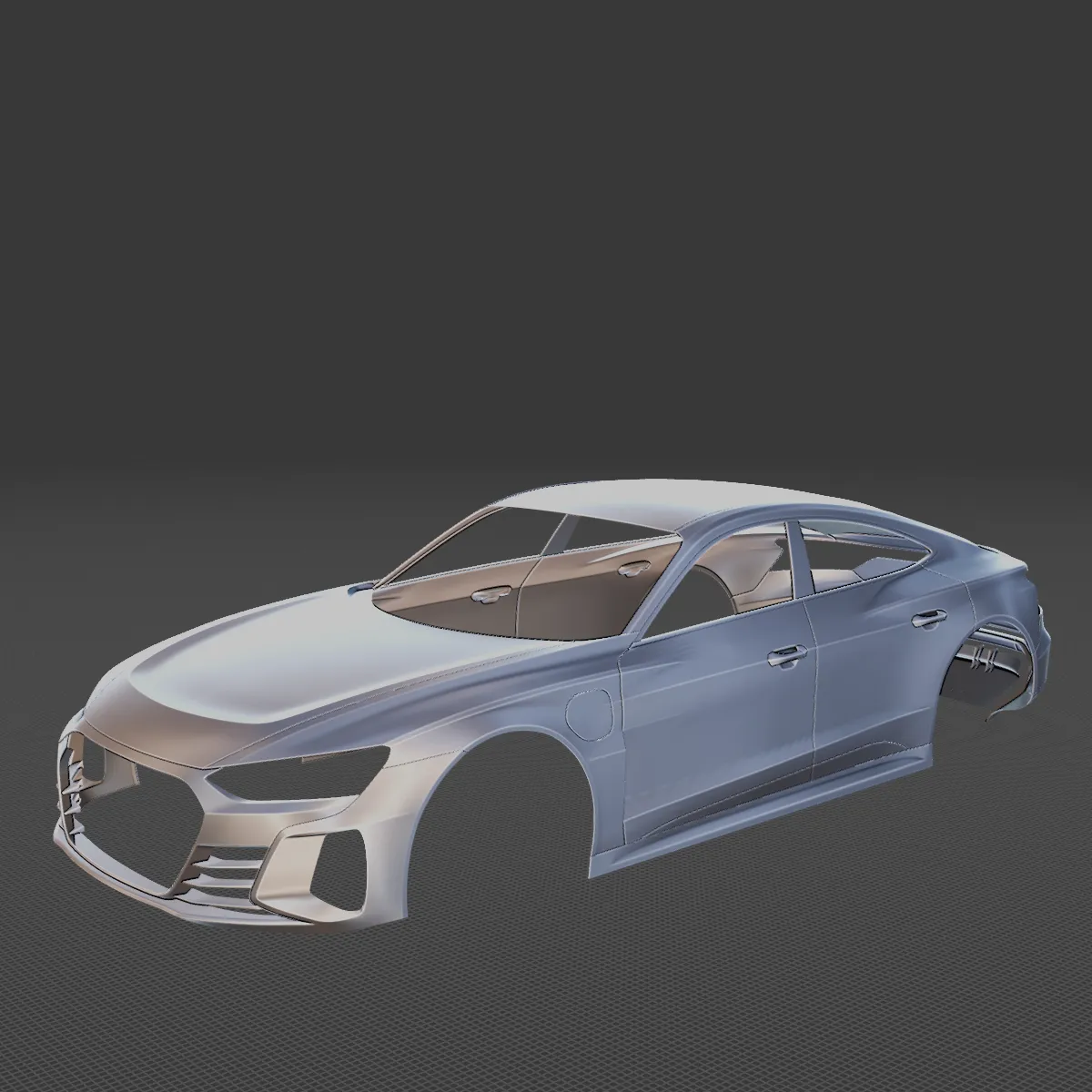 Audi RS E Tron GT Body STL for 3D Print 3D Print Model .c4d .max .obj .3ds .fbx .stl .blend 