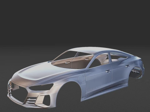 Audi RS E Tron GT Body STL for 3D Print 3D Print Model