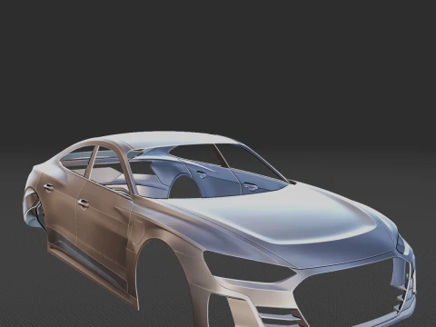 Audi RS E Tron GT Body STL for 3D Print 3D Print Model