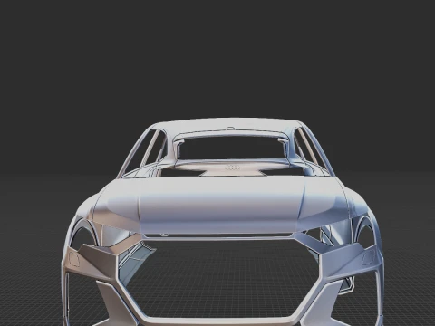 2020 Audi RS Q3 Sportback Body STL for 3D Print 3D Print Model