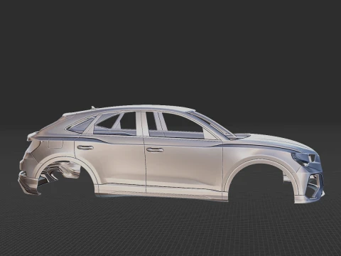 2020 Audi RS Q3 Sportback Body STL for 3D Print 3D Print Model