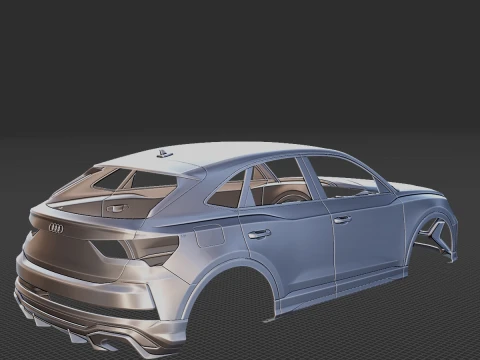 2020 Audi RS Q3 Sportback Body STL for 3D Print 3D Print Model