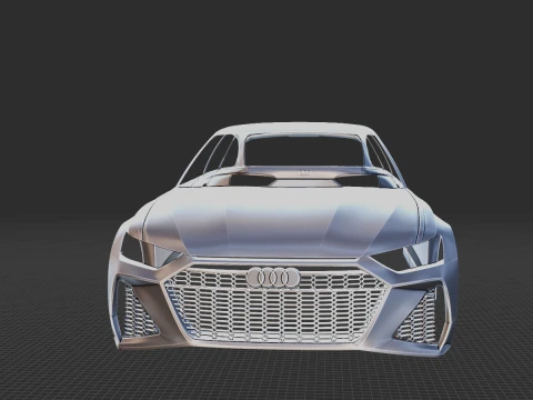 2024 Audi RS6 Avant Body STL for 3D Print 3D Print Model