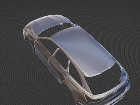 2024 Audi RS6 Avant Body STL for 3D Print 3D Print Model