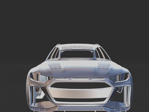 Audi RS6 Starwars Hycade Body STL for 3D Print 3D Print Model
