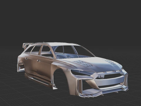 Audi RS6 Starwars Hycade Body STL for 3D Print 3D Print Model
