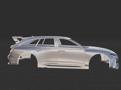 Audi RS6 Starwars Hycade Body STL for 3D Print 3D Print Model
