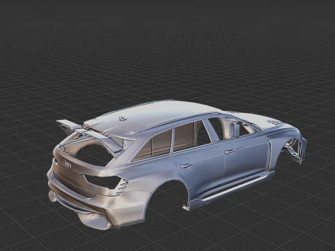 Audi RS6 Starwars Hycade Body STL for 3D Print 3D Print Model