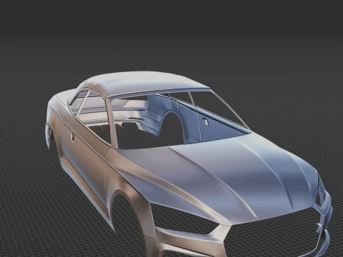 2019 Audi S5 Cabriolet Body STL for 3D Print 3D Print Model