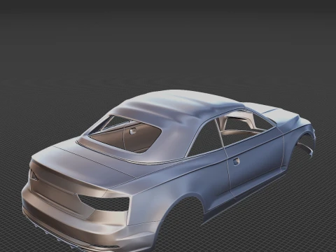 2019 Audi S5 Cabriolet Body STL for 3D Print 3D Print Model