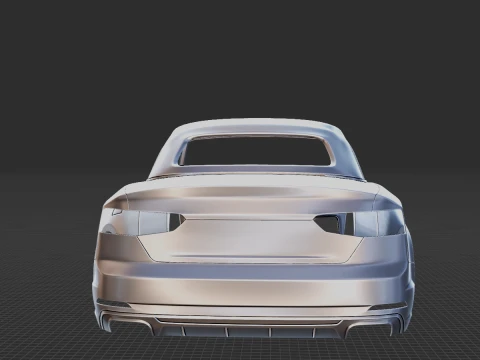 2019 Audi S5 Cabriolet Body STL for 3D Print 3D Print Model
