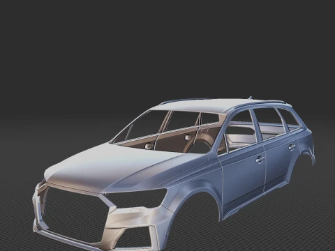 2020 Audi SQ7 Body STL for 3D Print 3D Print Model
