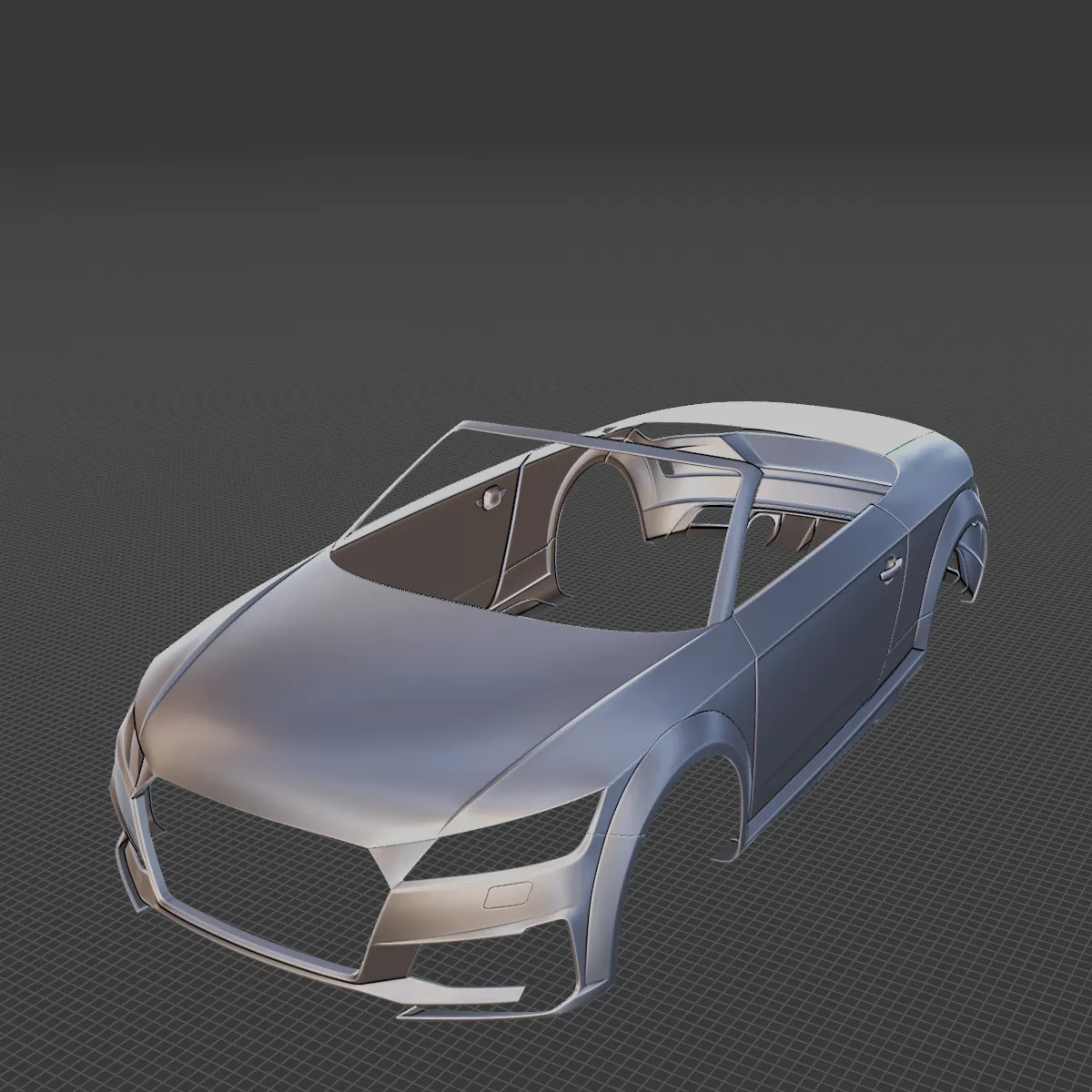 2019 Audi TT Roadster S Line Body STL for 3D Print 3D Print Model .c4d .max .obj .3ds .fbx .stl .blend