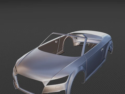 3D 프린트용 2019 아우디 TT 로드스터 S 라인 바디 STL 3D 프린트 모델