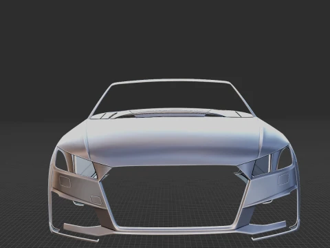 2019 Audi TT Roadster S Line Body STL for 3D Print 3D Print Model