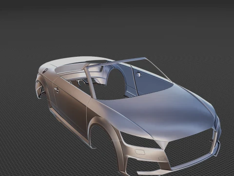 2019 Audi TT Roadster S Line Body STL for 3D Print 3D Print Model