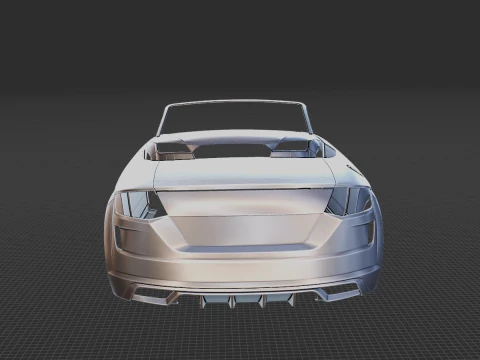 2019 Audi TT Roadster S Line Body STL for 3D Print 3D Print Model