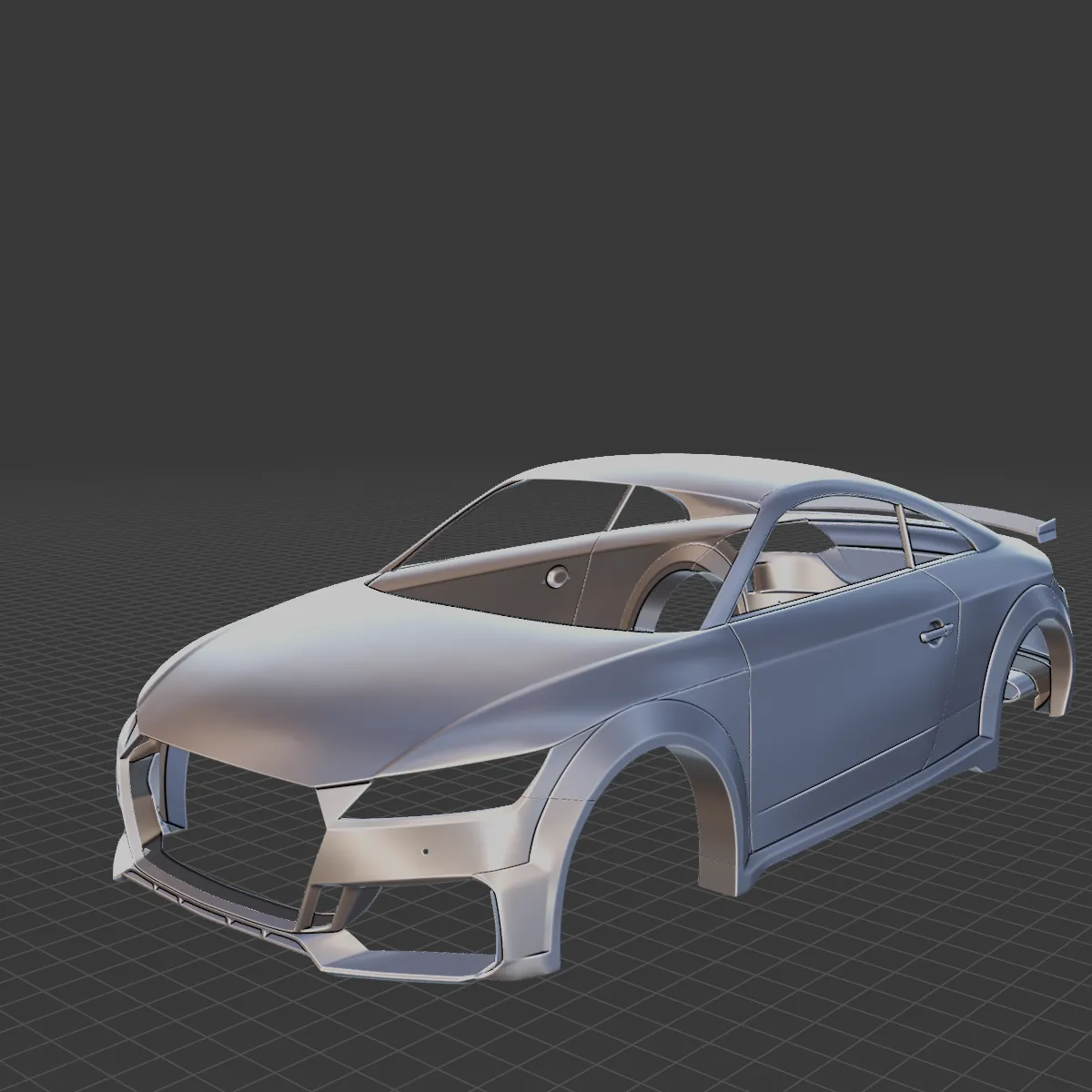 2019 Audi TT RS Body STL for 3D Print 3D Print Model .c4d .max .obj .3ds .fbx .stl .blend 