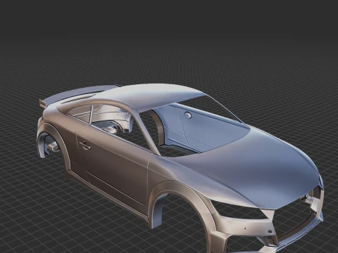 2019 Audi TT RS Body STL for 3D Print 3D Print Model