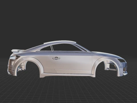 2019 Audi TT RS Body STL for 3D Print 3D Print Model