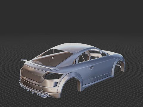 2019 Audi TT RS Body STL for 3D Print 3D Print Model