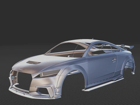 Audi TT RS Body STL for 3D Print 3D Print Model