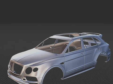 2020 Bentley Bentayga Speed Body STL for 3D Print 3D Print Model