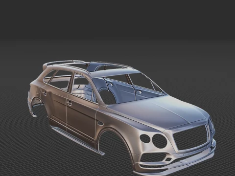 2020 Bentley Bentayga Speed Body STL for 3D Print 3D Print Model