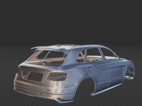 2020 Bentley Bentayga Speed Body STL for 3D Print 3D Print Model