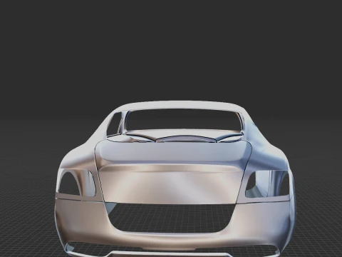 Bentley Continental GT Body STL for 3D Print 3D Print Model