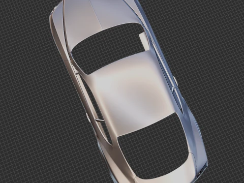 Bentley Continental GT Body STL for 3D Print 3D Print Model