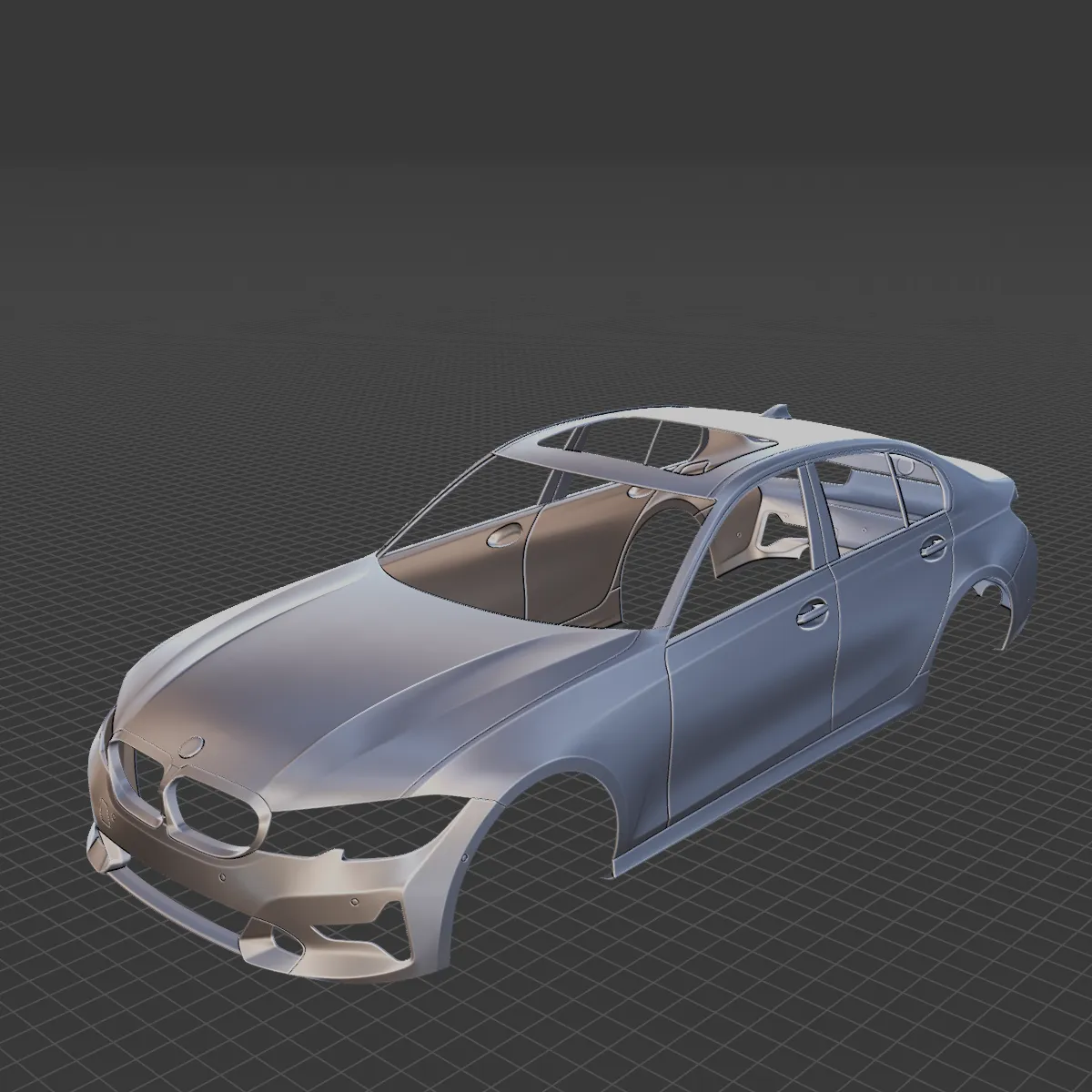 2019 3 Series Body STL for 3D Print 3D Print Model .c4d .max .obj .3ds .fbx .stl .blend 
