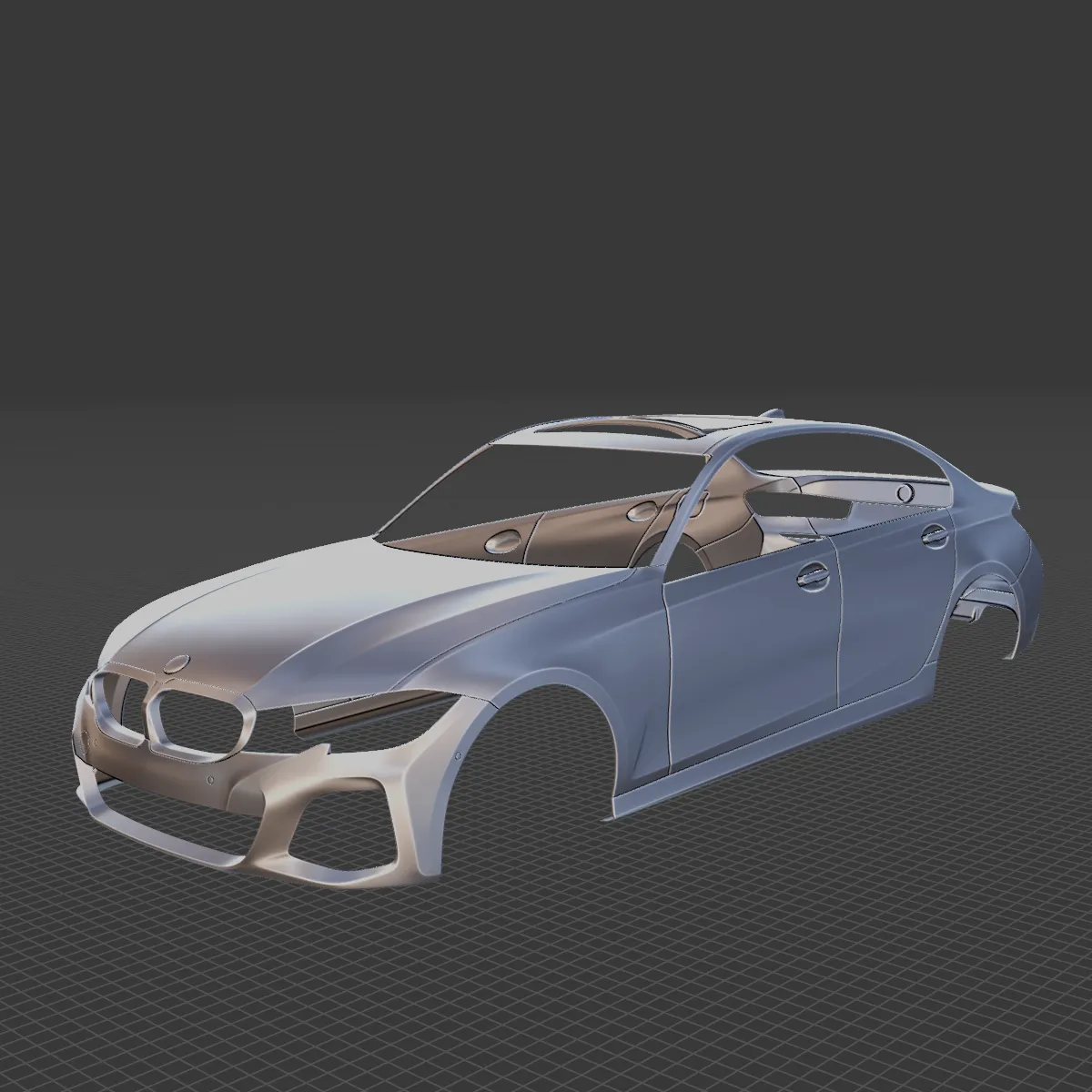 2020 3 Series M340i Body STL for 3D Print 3D Print Model .c4d .max .obj .3ds .fbx .stl .blend 