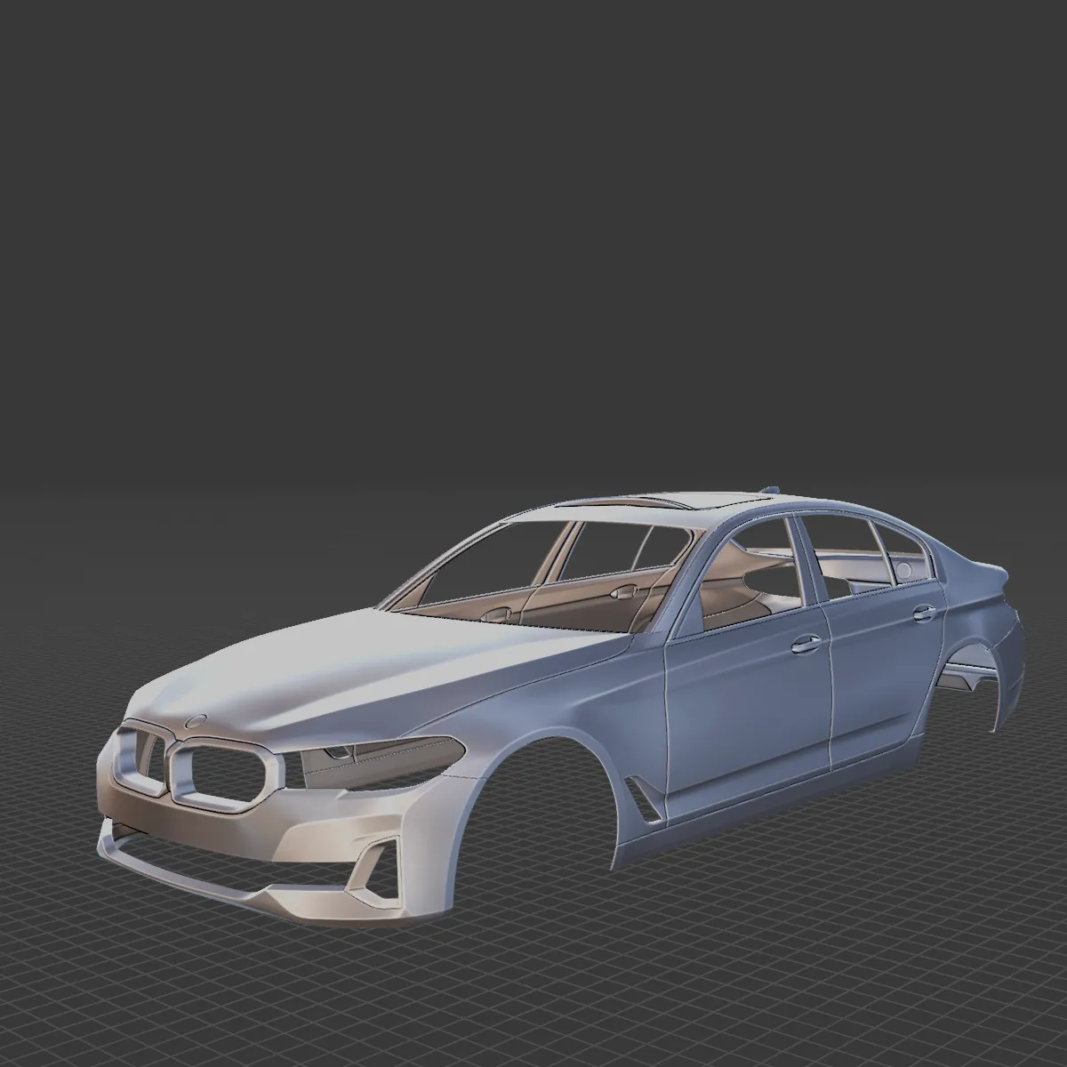 2021 5 Series G30 Body STL for 3D Print 3D Print Model .c4d .max .obj .3ds .fbx .stl .blend 