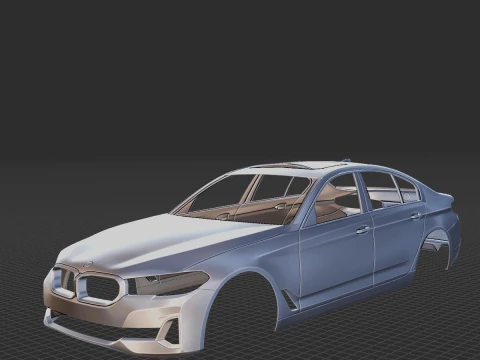2021 5 시리즈 G30 바디 STL(3D 프린트용) 3D 프린트 모델