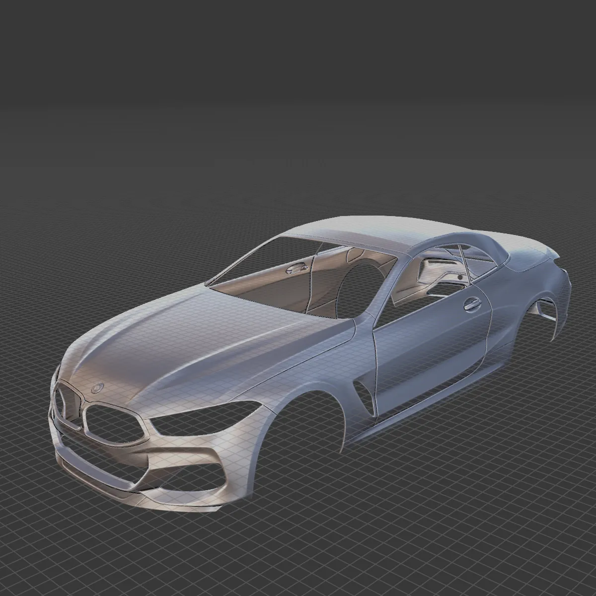 2020 8 Series Convertible Body STL for 3D Print 3D Print Model .c4d .max .obj .3ds .fbx .stl .blend 