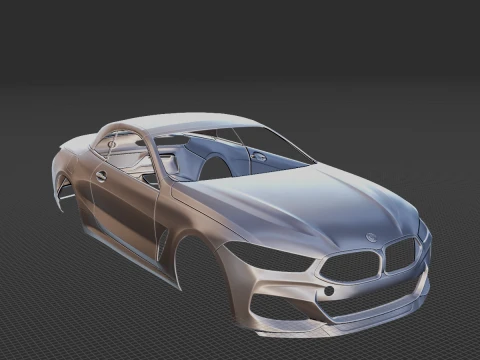 2020 8 Series Convertible Body STL for 3D Print 3D Print Model