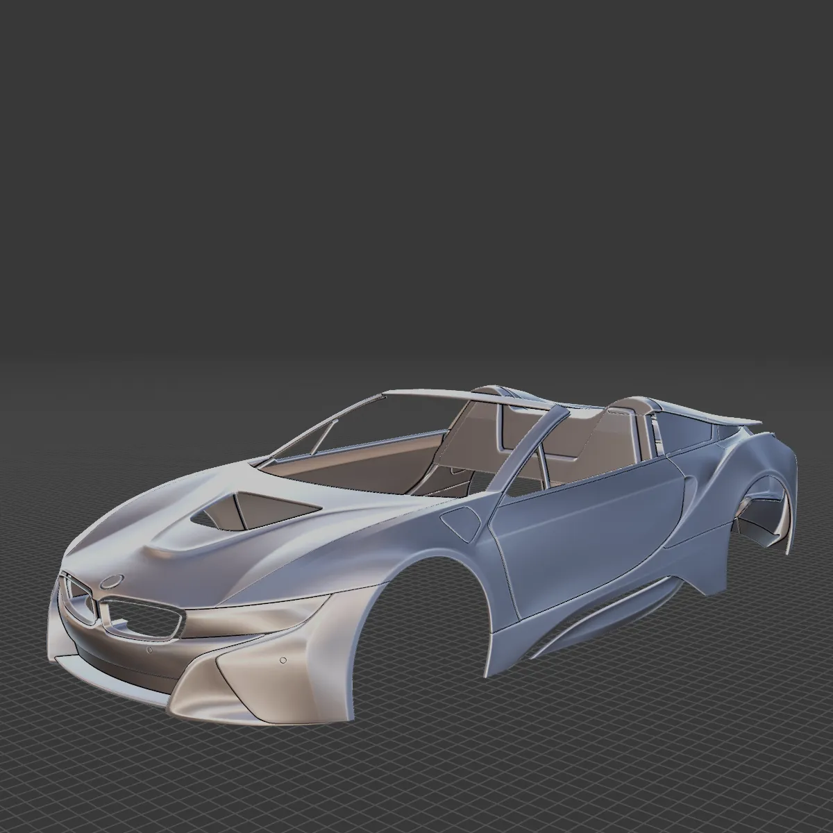 2019 i8 Roadster Body STL for 3D Print 3D Print Model .c4d .max .obj .3ds .fbx .stl .blend 