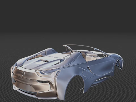 2019 i8 Roadster Body STL for 3D Print 3D Print Model