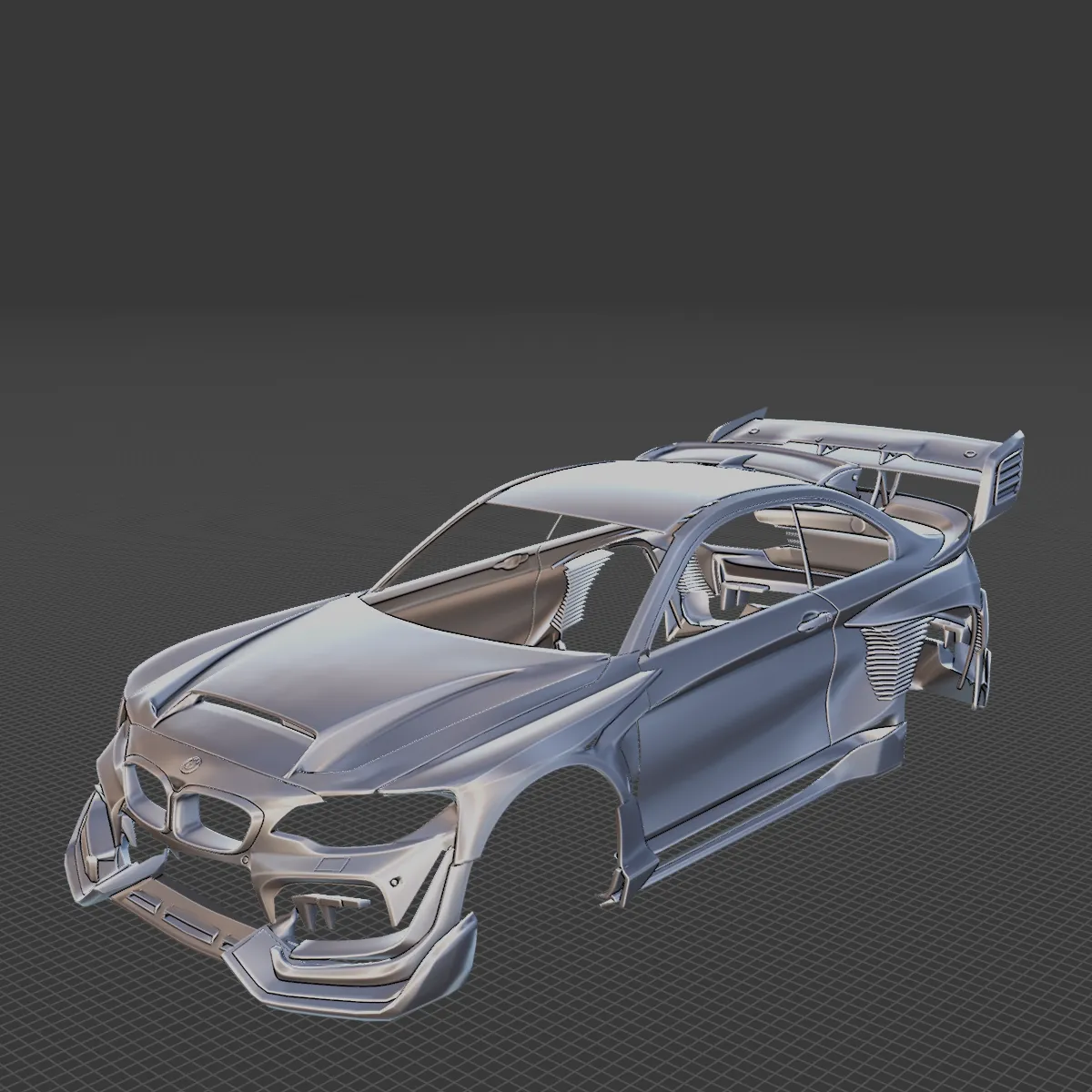 M2 Body STL for 3D Print 3D Print Model .c4d .max .obj .3ds .fbx .stl .blend 