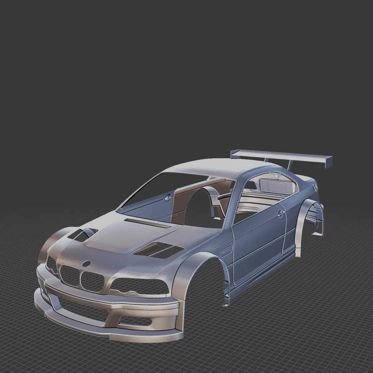 M3 GTR Body STL for 3D Print 3D Print Model .c4d .max .obj .3ds .fbx .stl .blend 