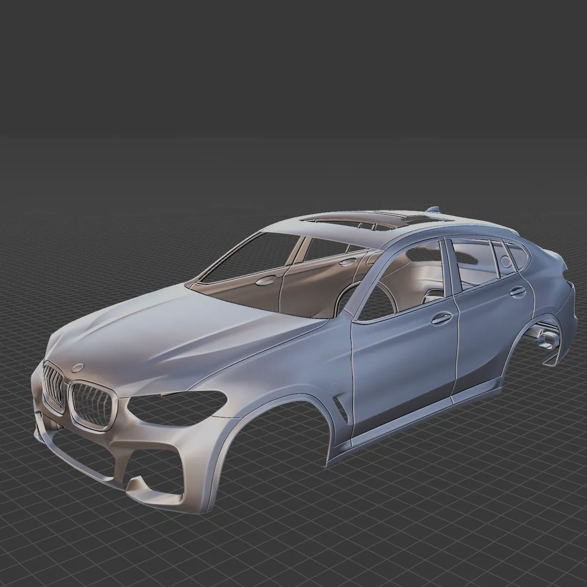 2019 X4 M40d Body STL for 3D Print 3D Print Model .c4d .max .obj .3ds .fbx .stl .blend 
