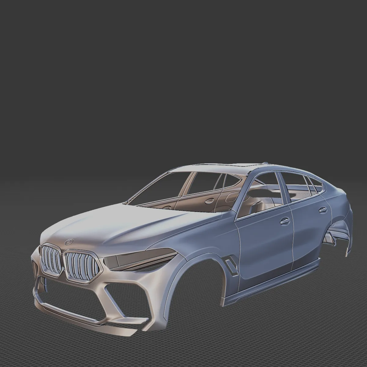 2020 X6M Competition Body STL for 3D Print 3D Print Model .c4d .max .obj .3ds .fbx .stl .blend