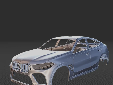 2020 X6M Competition Body STL for 3D Print 3D Print Model