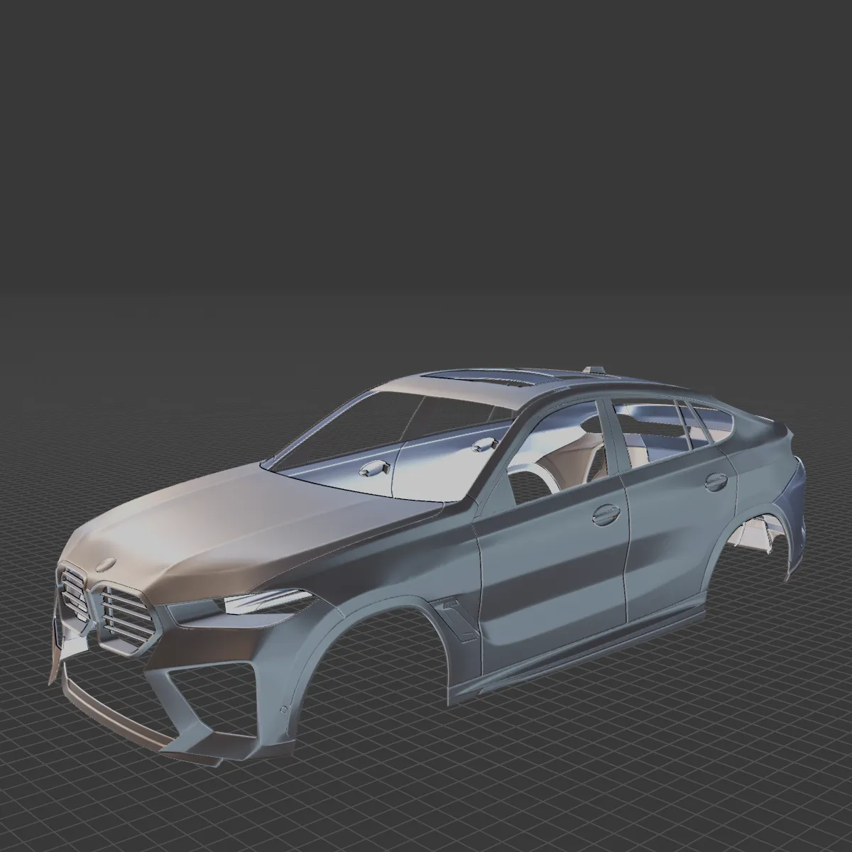 2023 X6M Competition Body STL for 3D Print 3D Print Model .c4d .max .obj .3ds .fbx .stl .blend 
