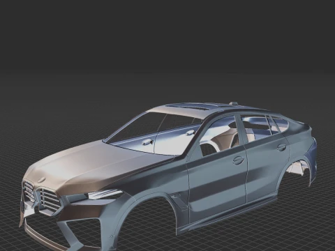 2023 X6M Competition Body STL for 3D Print 3D Print Model