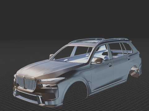 2023 X7 M60i Body STL for 3D Print 3D Print Model