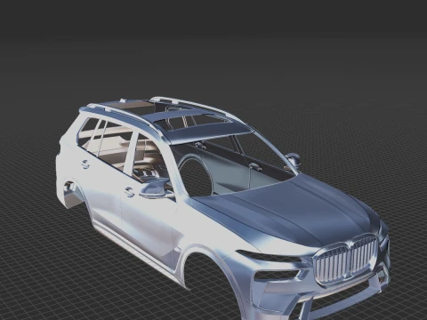 2023 X7 M60i Body STL for 3D Print 3D Print Model