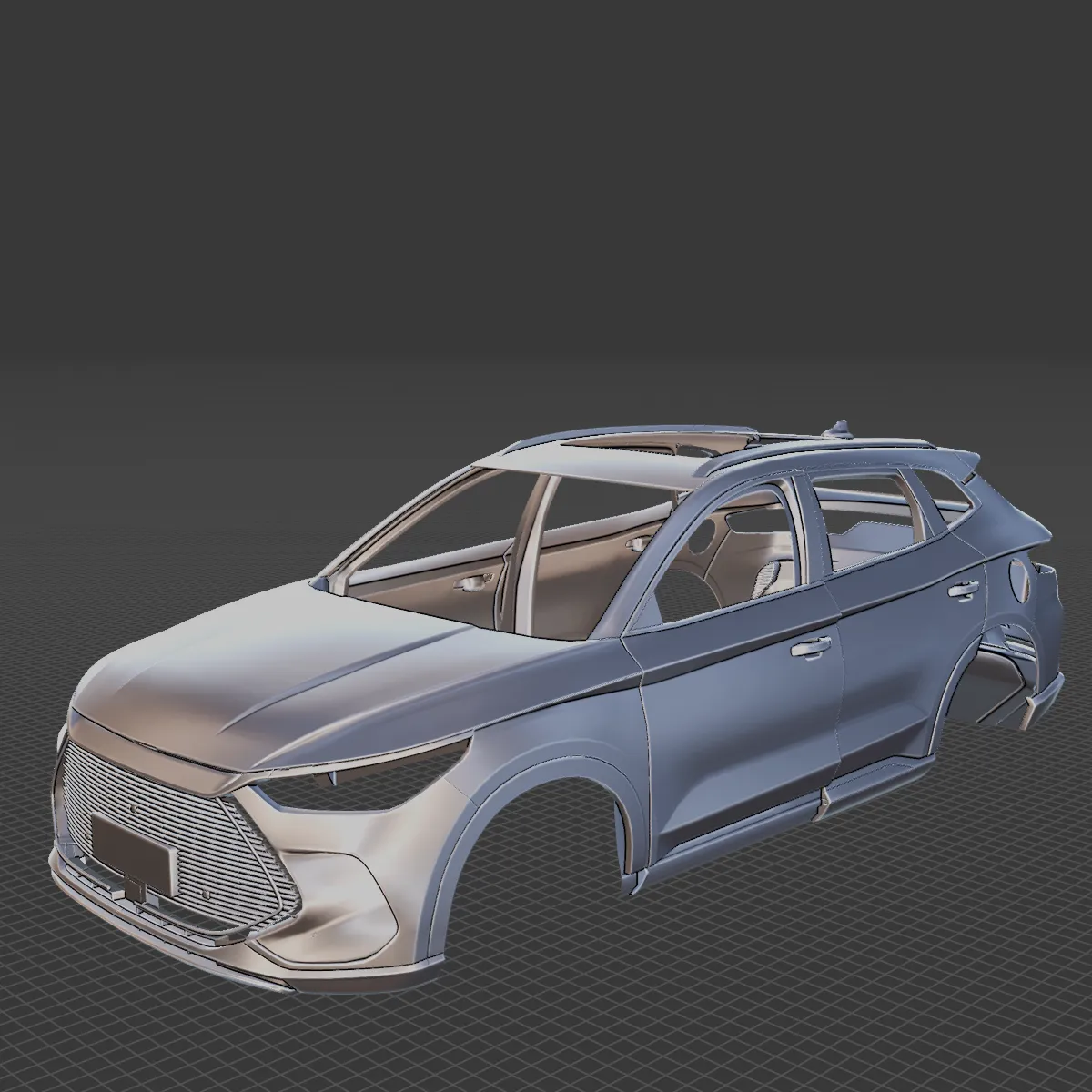 BYD Song Plus DM i Body STL for 3D Print 3D Print Model .c4d .max .obj .3ds .fbx .stl .blend 