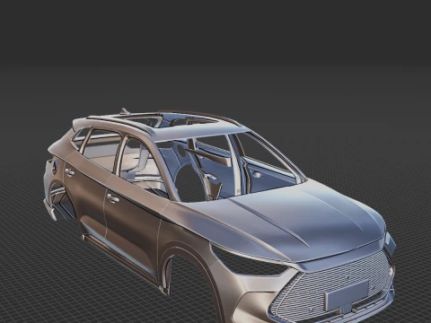 BYD Song Plus DM i Body STL for 3D Print 3D Print Model